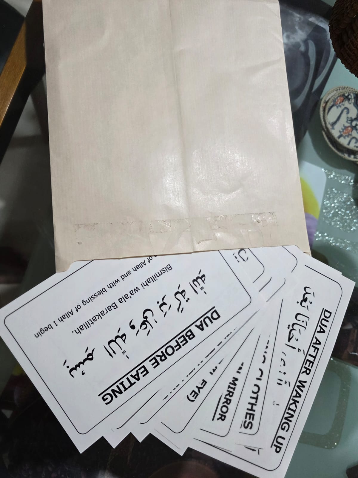 English Dua Stickers (Set of 12 Dua's)