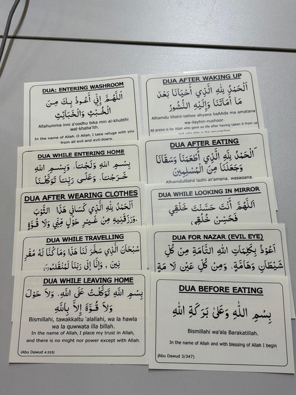Hindi Dua Stickers (12) + Traceable Kit Combo ( 4 Books + Pencil + Eraser )
